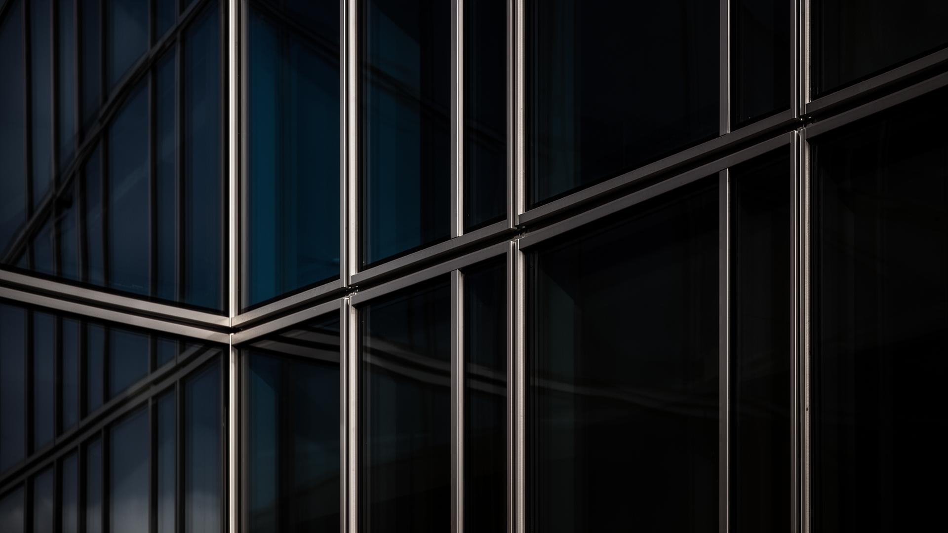Glasfasad detalj